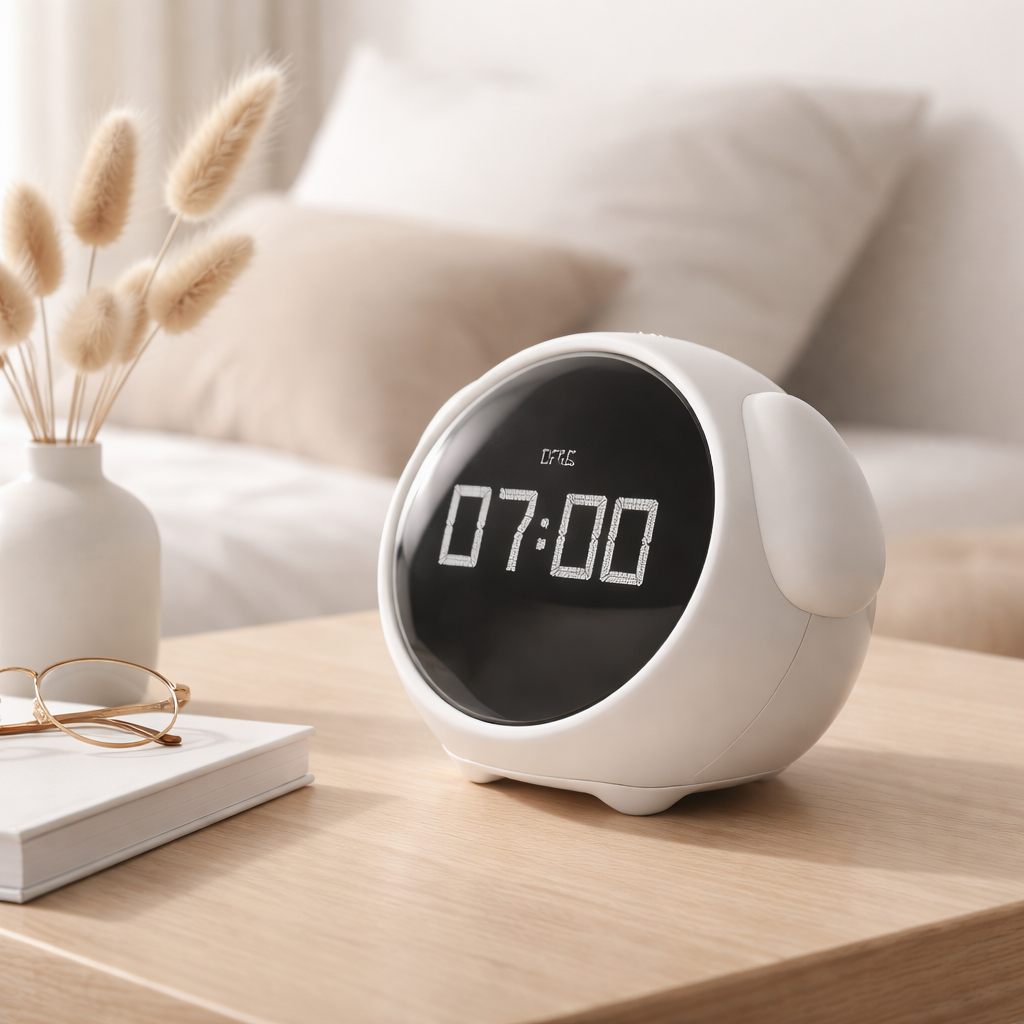 Digital Emotion Alarm Clock – LED Touch Night Light