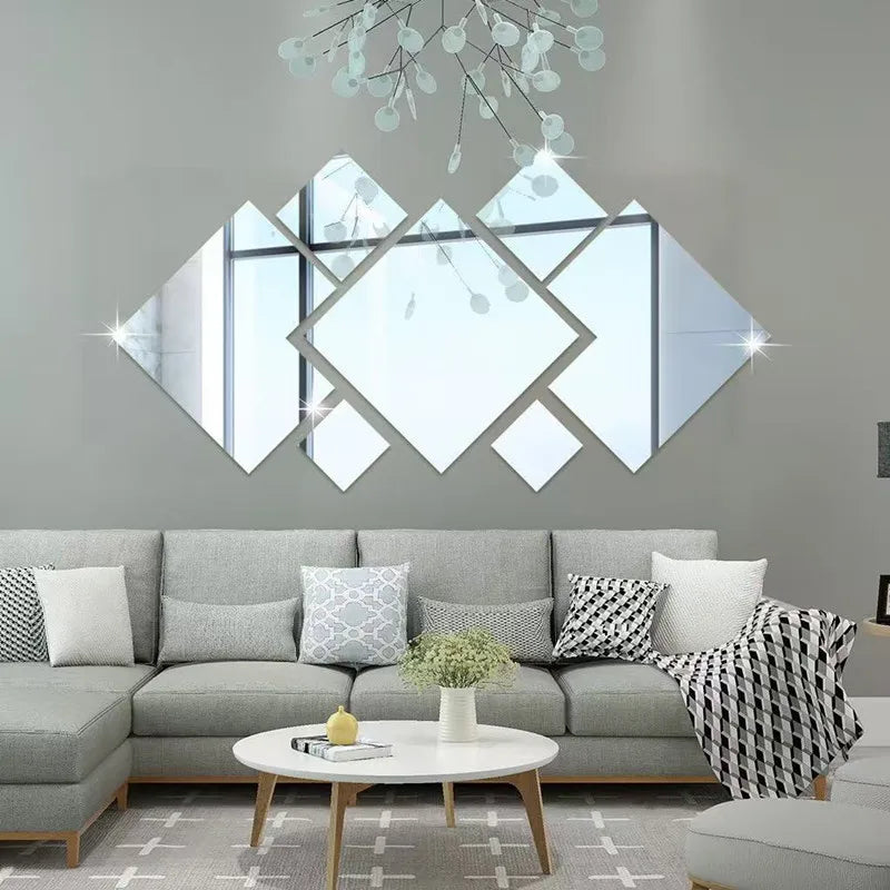 3D Acrylic Mirror Wall Stickers