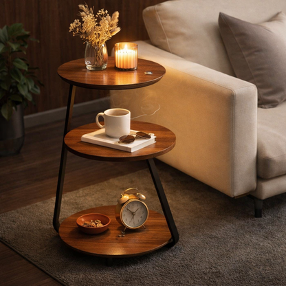 Modern LED Floor Lamp with Shelf