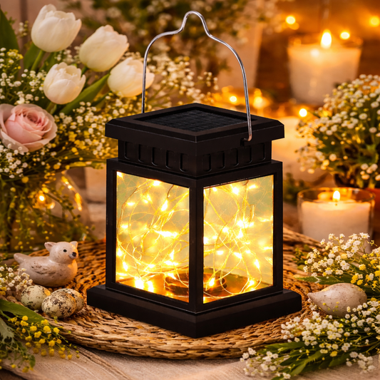 Solar LED Hanging Lantern for Garden, Patio & Balcony