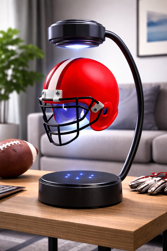 Floating Magnetic Football Helmet with LED Light