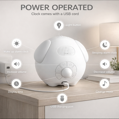 Digital Emotion Alarm Clock – LED Touch Night Light