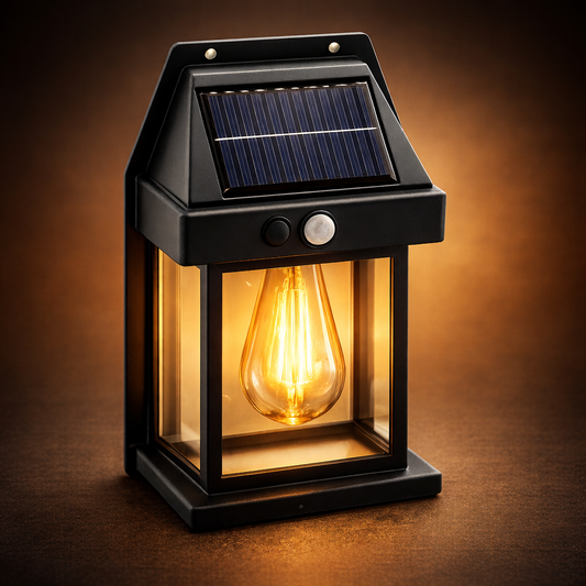 Brevara Solar Outdoor Wall Light with Motion Sensor
