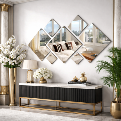 3D Acrylic Mirror Wall Stickers
