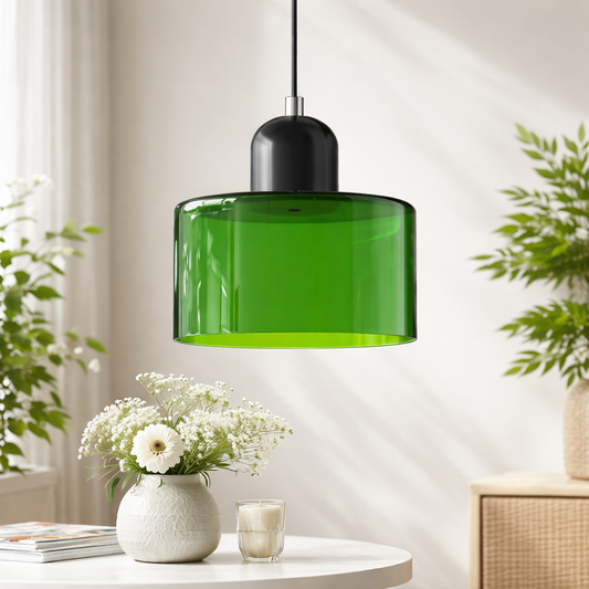 Vintage Stained Glass Mini Pendant Light for Bedside & Dining Spaces