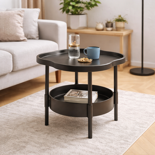 Modern Cloud Shape Coffee Table with Storage