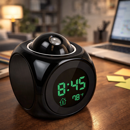 Projection Alarm Clock with Ceiling Display