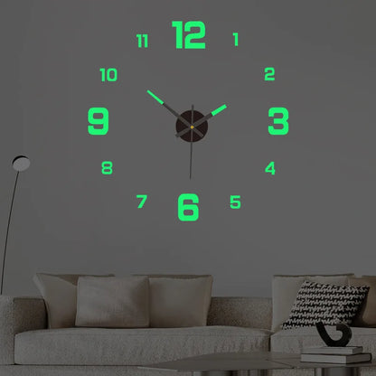 DIY Luminous Digital Wall Clock