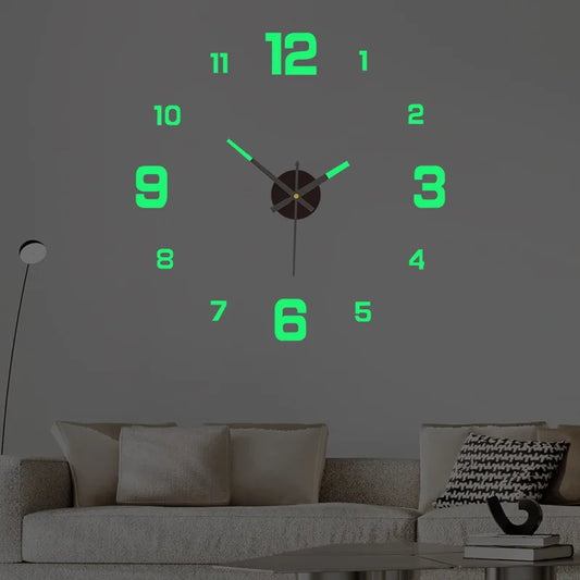 DIY Luminous Digital Wall Clock