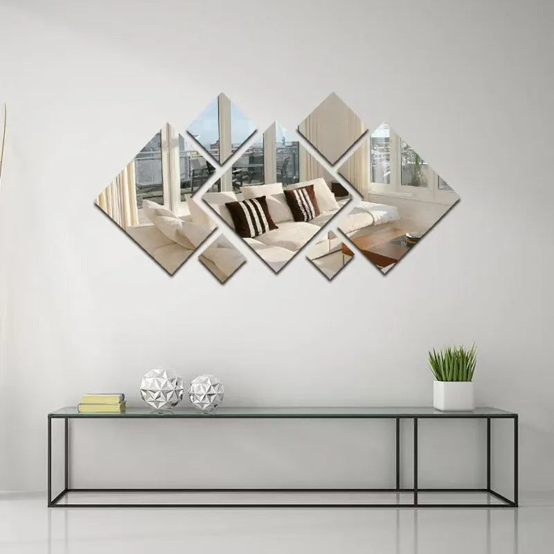 3D Acrylic Mirror Wall Stickers