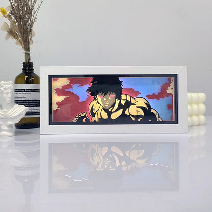Anime Series 3D Paper Cut Shadow Box LED Night Light