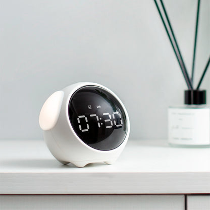 Digital Emotion Alarm Clock – LED Touch Night Light
