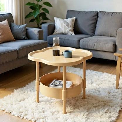 Modern Cloud Shape Coffee Table with Storage