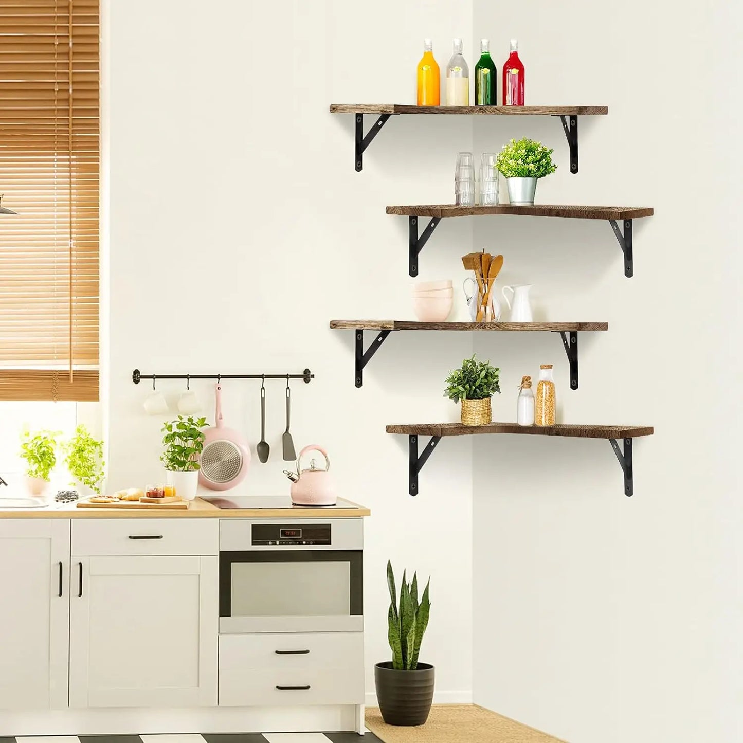 Corner Floating Wall Shelves