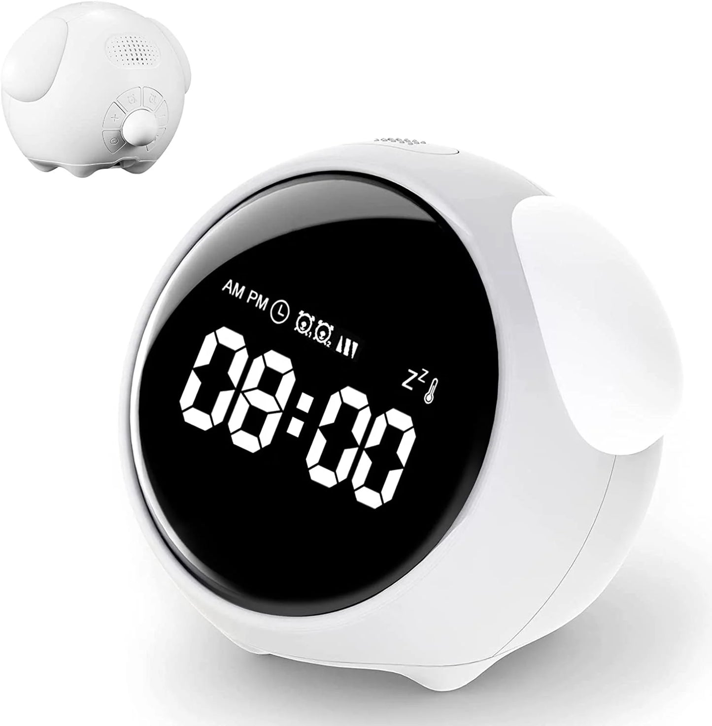 Digital Emotion Alarm Clock – LED Touch Night Light