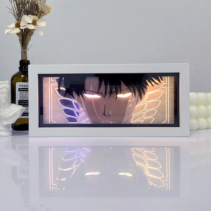 Anime Series 3D Paper Cut Shadow Box LED Night Light