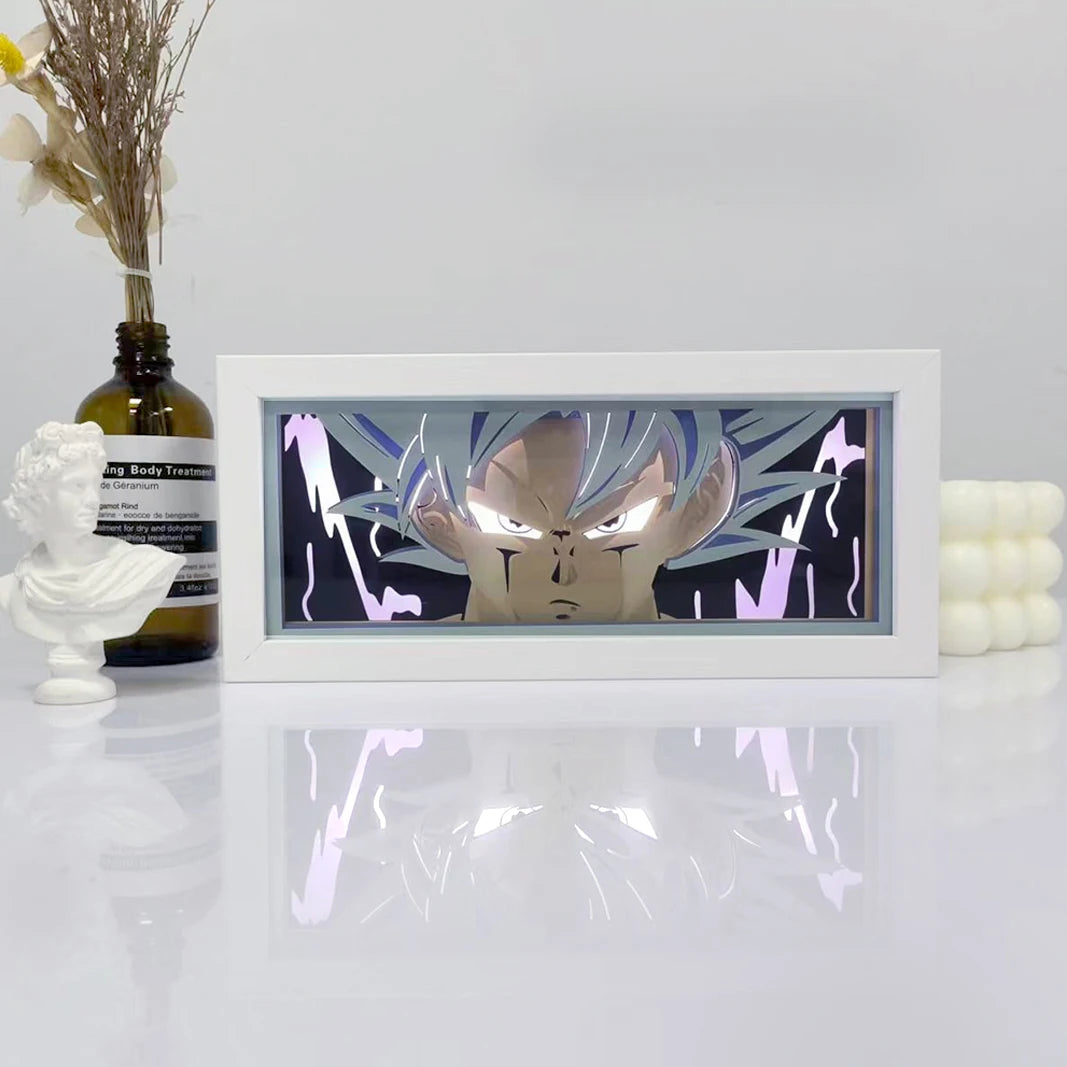 Anime Series 3D Paper Cut Shadow Box LED Night Light