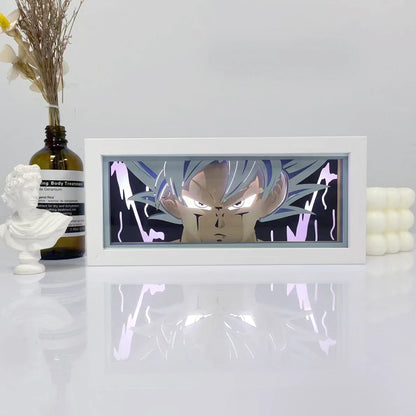 Anime Series 3D Paper Cut Shadow Box LED Night Light