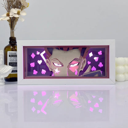 Anime Series 3D Paper Cut Shadow Box LED Night Light