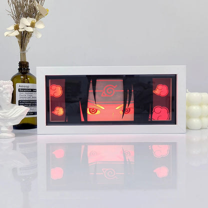 Anime Series 3D Paper Cut Shadow Box LED Night Light