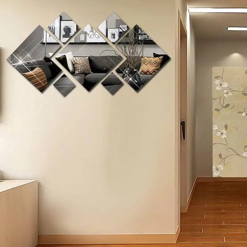 3D Acrylic Mirror Wall Stickers