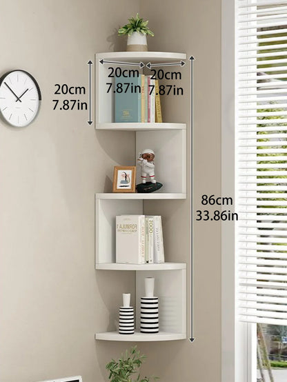 Boho Corner Floating Wall Shelf 2/4/5 Layers