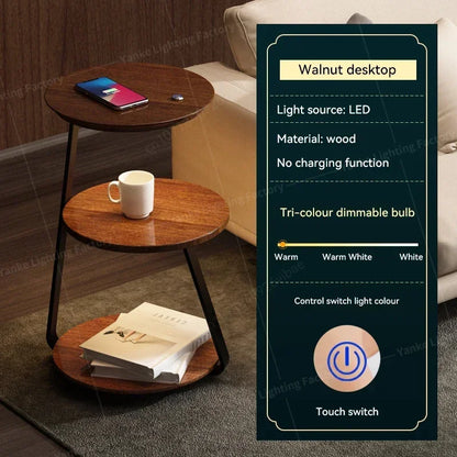 Modern LED Floor Lamp with Shelf