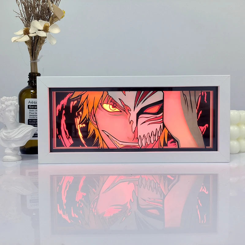 Anime Series 3D Paper Cut Shadow Box LED Night Light