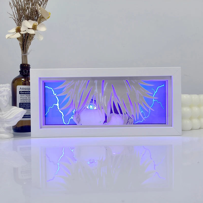 Anime Series 3D Paper Cut Shadow Box LED Night Light