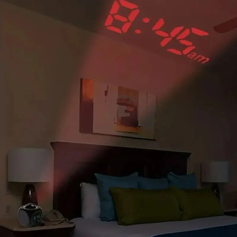 Projection Alarm Clock with Ceiling Display