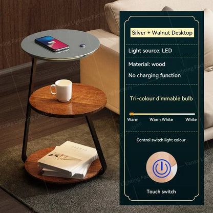Modern LED Floor Lamp with Shelf