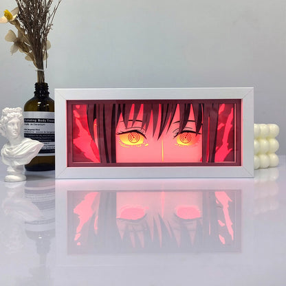 Anime Series 3D Paper Cut Shadow Box LED Night Light
