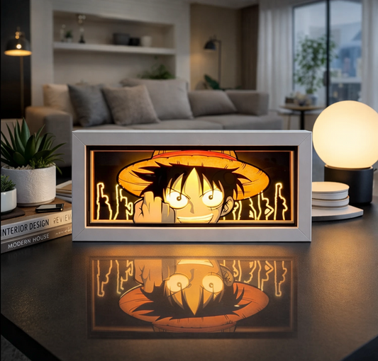Anime Series 3D Paper Cut Shadow Box LED Night Light